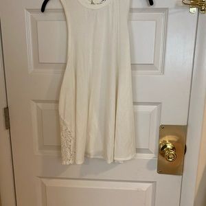 Cream lace tank top 2x used